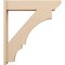 Ekena Millwork 7 1/2-in W x 34-in D x 38-in H Balboa Slat Rough Cedar Woodgrain TimberThane Outlooker, Primed Tan OUTUR075X34X38BOA24RCPR - alternate 4